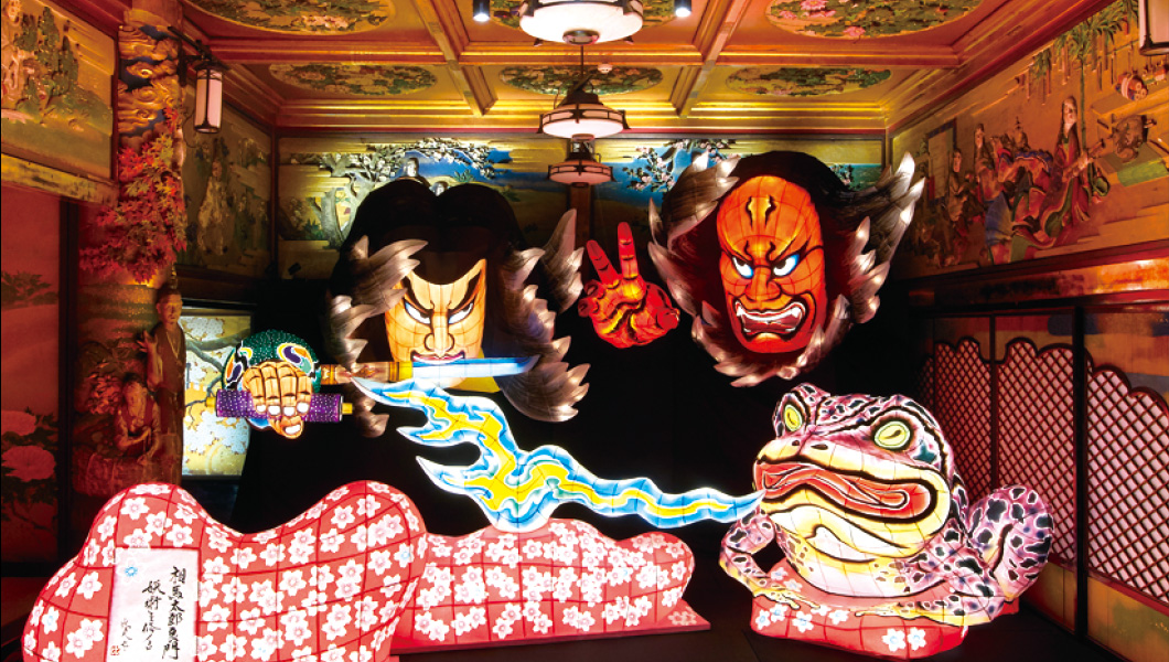 Akari in Japanese × hundred steps stair exhibition 2017 Aomori Nebuta Festival