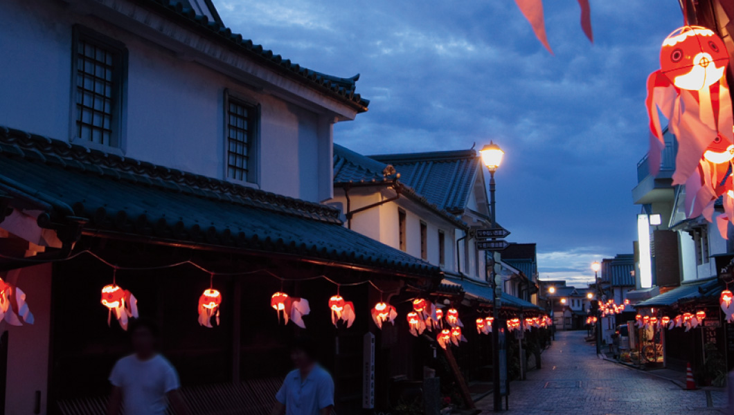 Japanese light × Hundred-step exhibition 2017 Yanai goldfish lantern festival