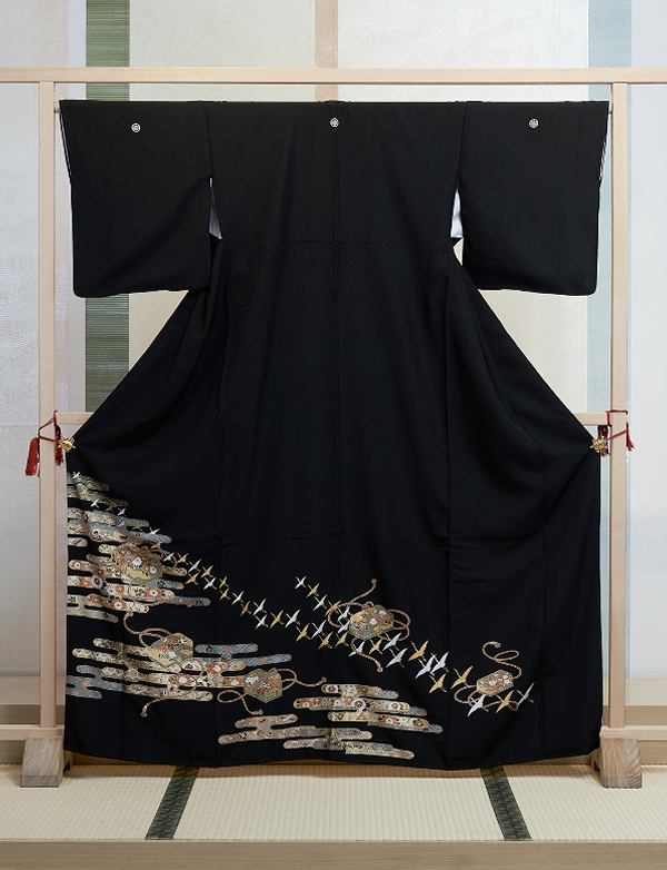 霞に飛鶴