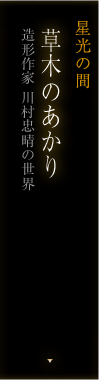 星光の間 草木のあかり「造形作家 川村忠晴の世界」